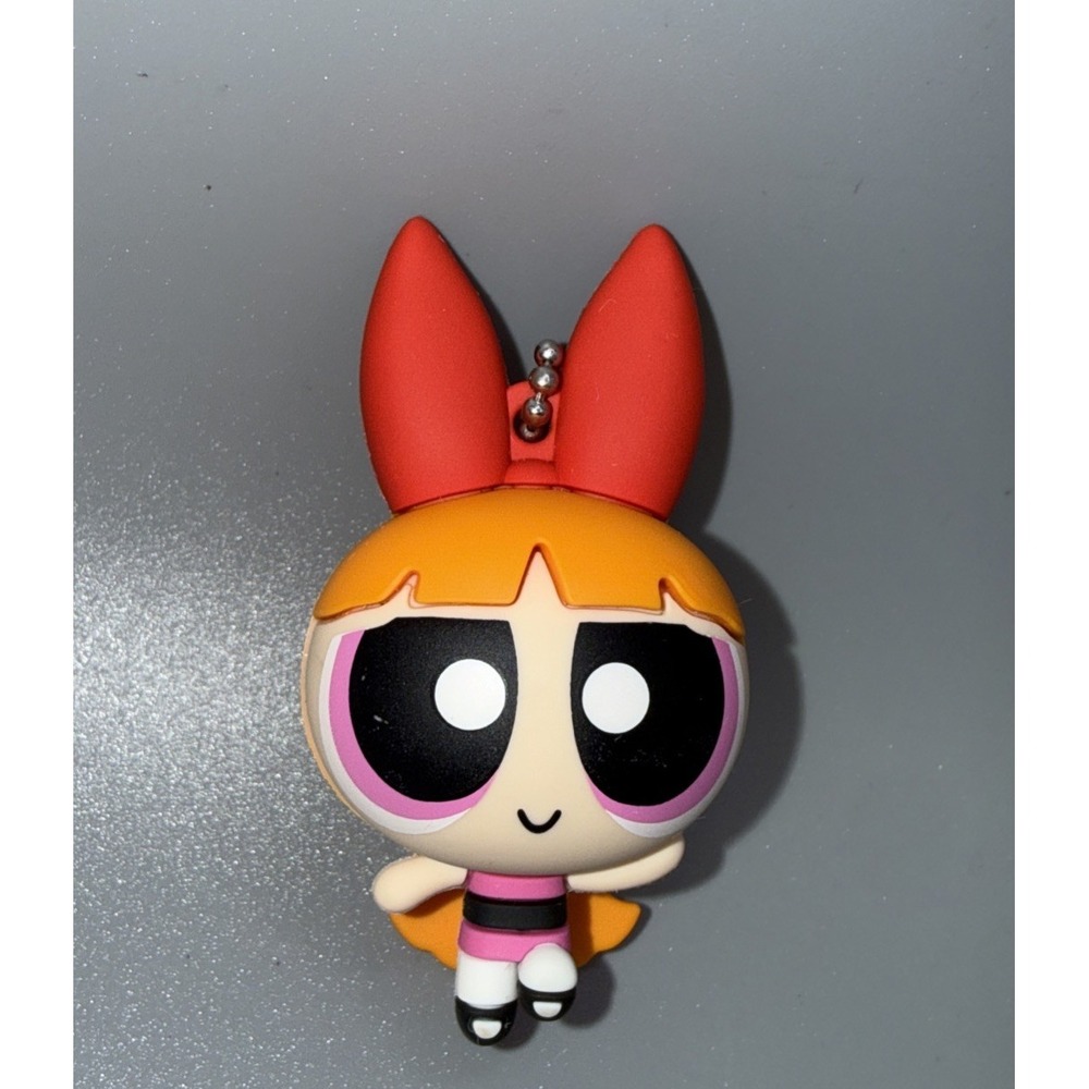 Powerpuff Girls Blossom Bag‎ Clip Keychain Cartoon Network Pink Red Bow 2.5 Inch